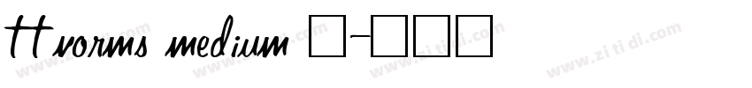 ttnorms medium 中字体转换